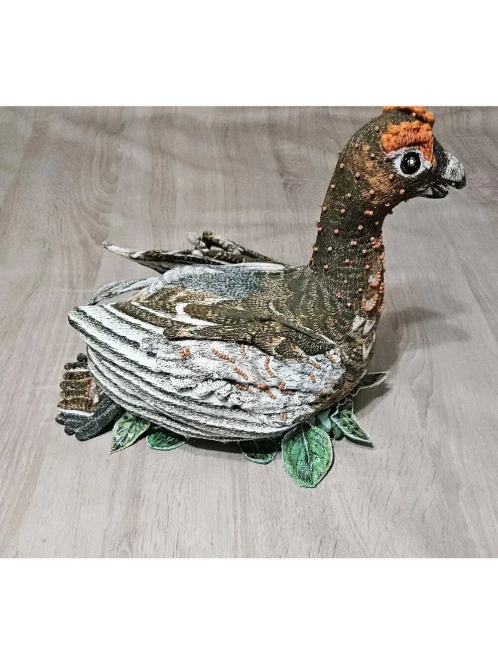 John Derian Target 2025 Fall Shaped Beaded Grouse Bird 11